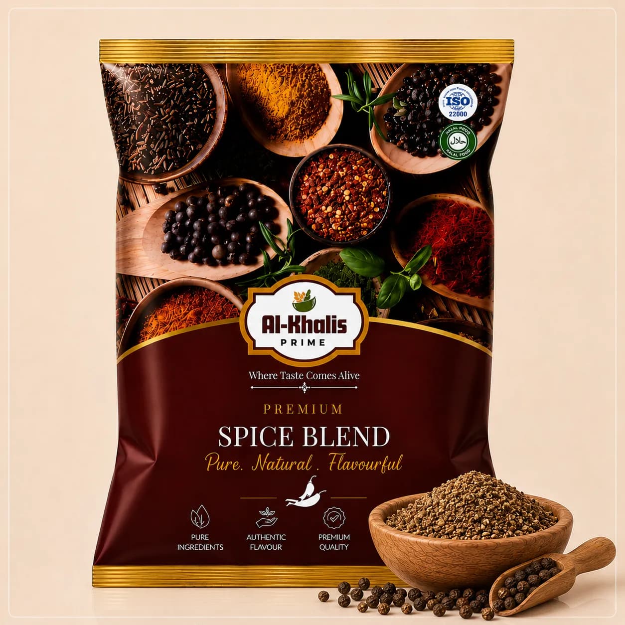 Black Pepper Crushed — 1000g bulk pack